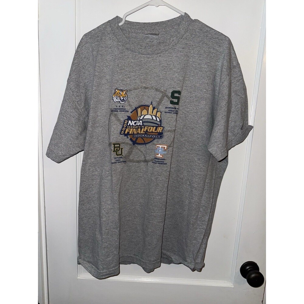 TCX Apparel Mens XL 2005 NCAA Womens Final Four Gray Short Sleeve T Shirt